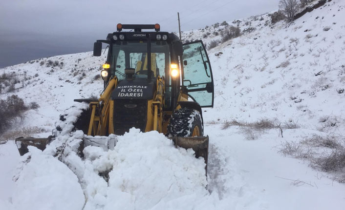 Kırıkkale'de kar yağışı