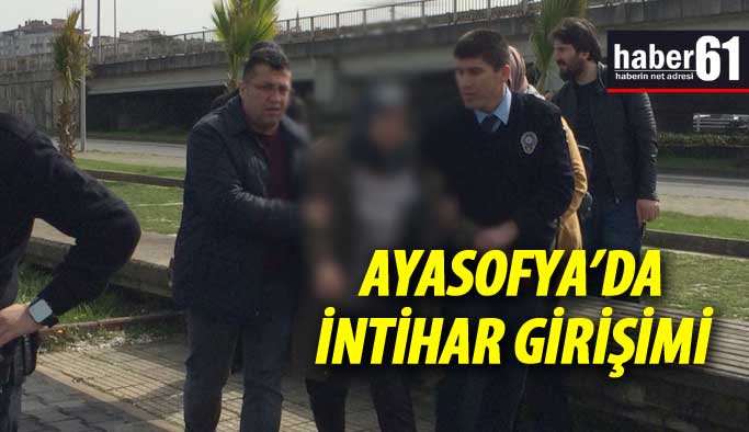 Flaş! Ayasofya'da intihar girişimi