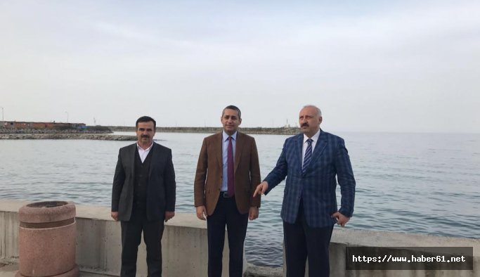 Araklı sahil projesinin dördüncü etabı incelendi