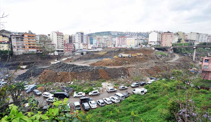 Trabzon'daki projede kazı bitti, temel atılıyor