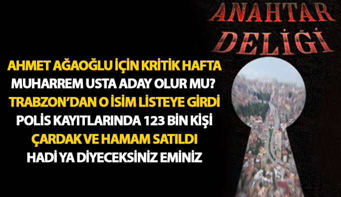 Anahtar Deliği 02.04.2018-AHMET AĞAOĞLU İÇİN KRİTİK HAFTA