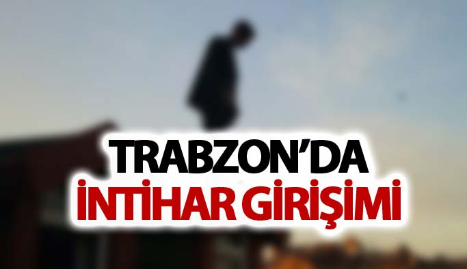Trabzon’da alkollü şahıs çatıya çıktı: Polis ekipleri ikna etti
