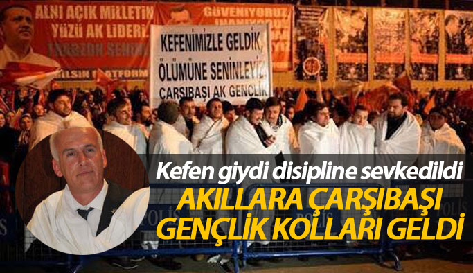 Kefen giydiği için disipline sevk edildi