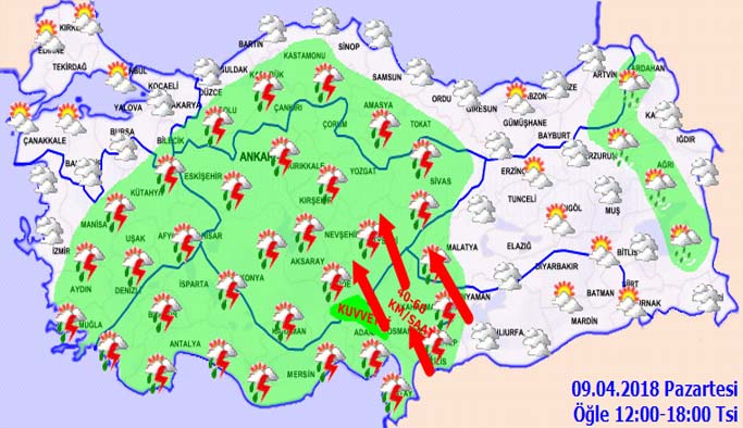 Trabzon'da hava nasıl olacak? 09.04.2018