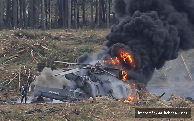 Rusya'da helikopter düştü: 6 ölü