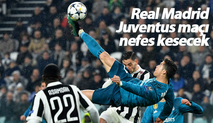 Şampiyonlar Ligi'nde büyük heyecan var. Real Madrid ile Juventus karşı karşıya geliyor
