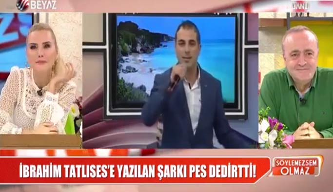 İbrahim Tatlıses için yazılan parça, sunucuyu kendinden geçirdi