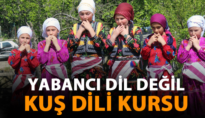 Giresun'da kuşdili kursu açıldı