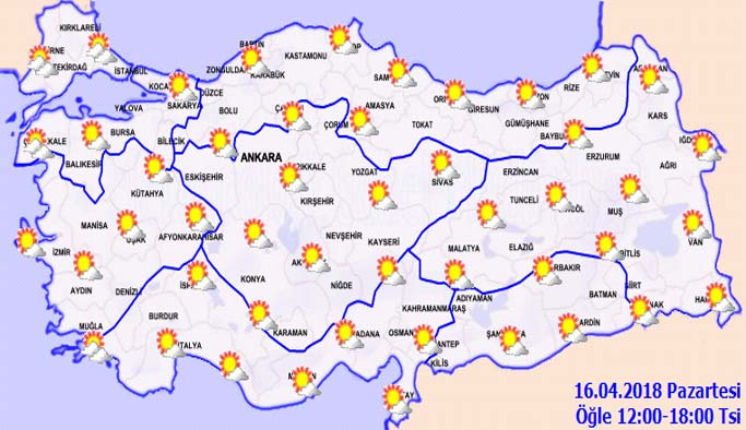 Trabzon'da hava nasıl olacak? 16.04.2018