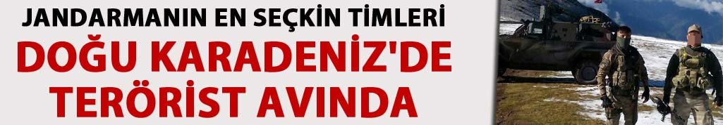Jandarmanın en seçkin timleri Doğu Karadeniz'de terörist avında