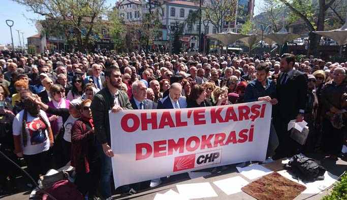 Trabzon'da Ohal eylemi