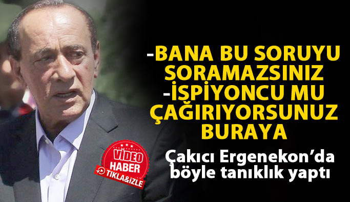 Alaattin Çakıcı'nın Ergenekon'daki tanıklık anları!