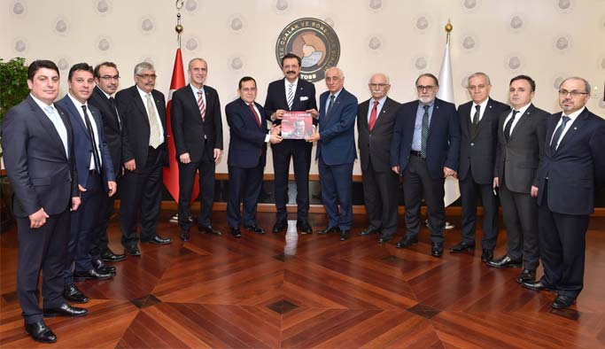 TTSO heyetinden Hisarcıklıoğlu’na ziyaret