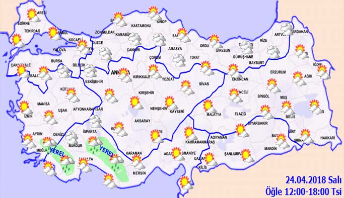 Trabzon'da hava nasıl olacak? 24.04.2018