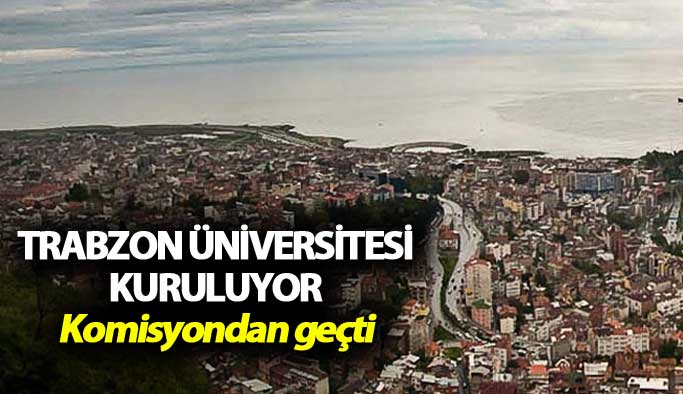 Trabzon Üniversitesi Kuruluyor: Komisyondan geçti