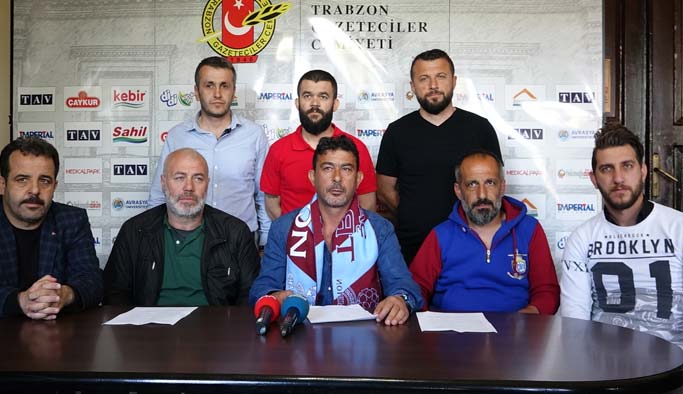 Trabzonspor taraftarlarından destek