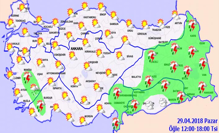 Trabzon'da hava nasıl olacak? 29.04.2018