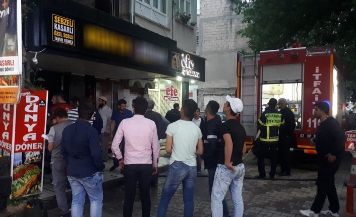 Döner salonunda patlama oldu