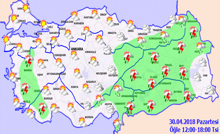 Trabzon'da hava nasıl olacak? 30.04.2018