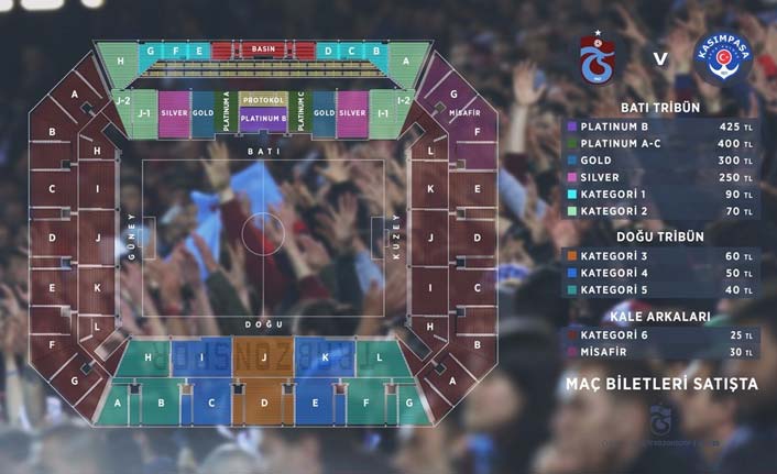 Trabzonspor Kasımpaşa maçı biletleri satış açıktı