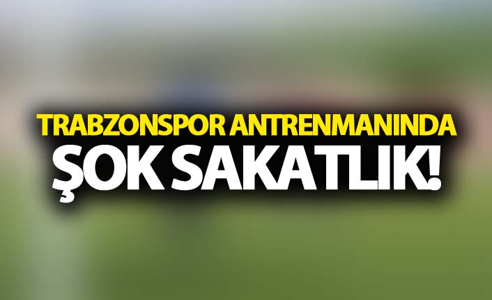 Trabzonspor Antrenmanında şok