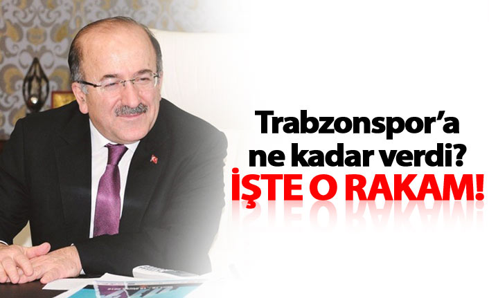 İşte Gümrükçüoğlu'nun Trabzonspor'a verdiği destek