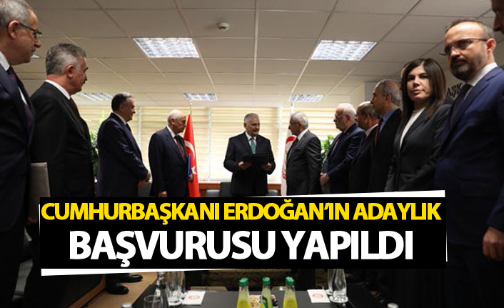 Erdoğan'ın Adaylık başvurusu yapıldı