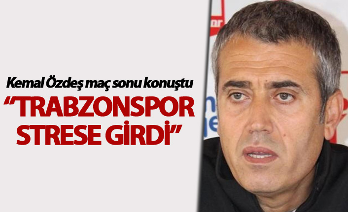 Kasımpaşa Teknik Direktörü Özdeş: Trabzonspor Maçı İki Bölümde Oynandı