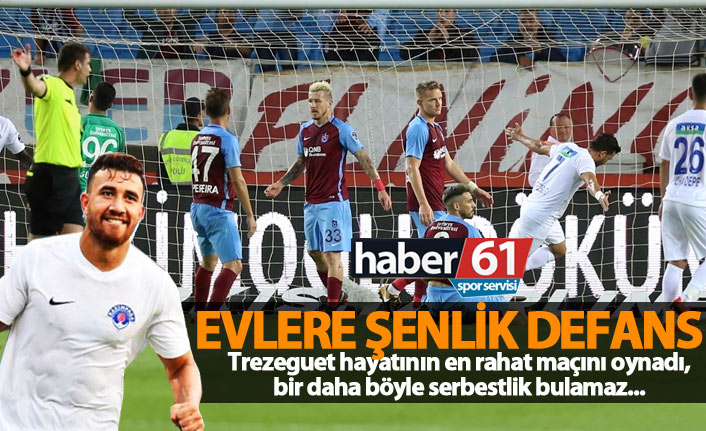 Trabzonspor'un defansı evlere şenlik!