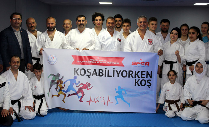 ‘Koşabiliyorken Koş’ projesi ile herkes karate yapıyor