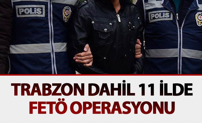 Trabzon dahil 11 ilde FETÖ operasyonu: 10 gözaltı