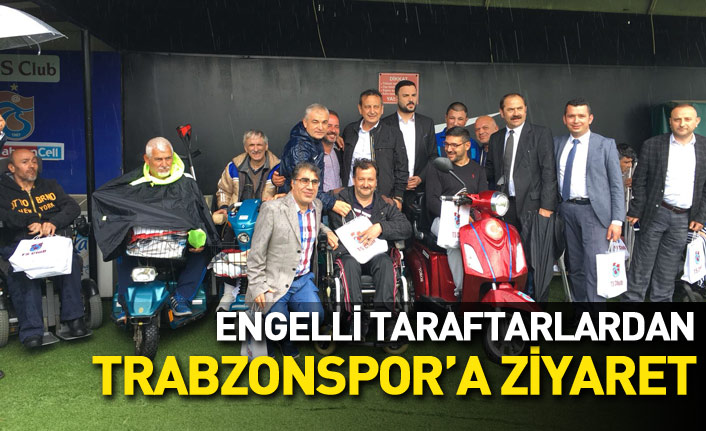 Engelli taraftarlardan Trabzonspor'a ziyaret