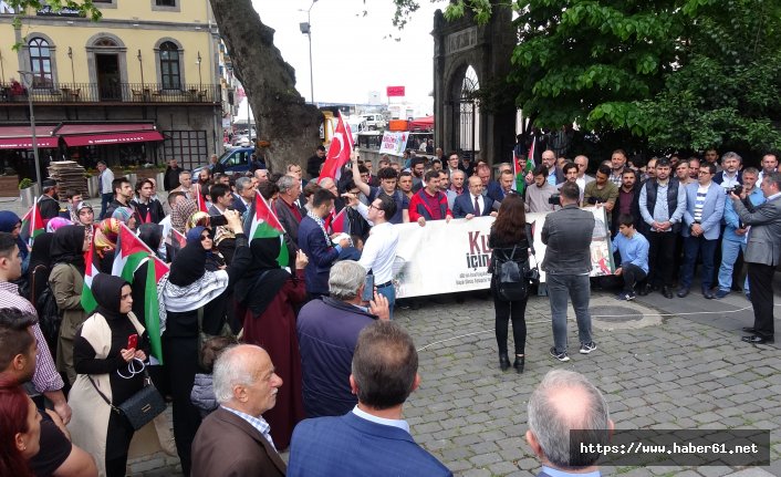 Trabzon'da ABD'nin 'Kudüs' kararına tepki