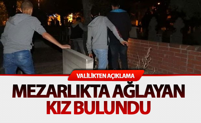 Mezarlıkta ağlayan gizemli kız bulundu!