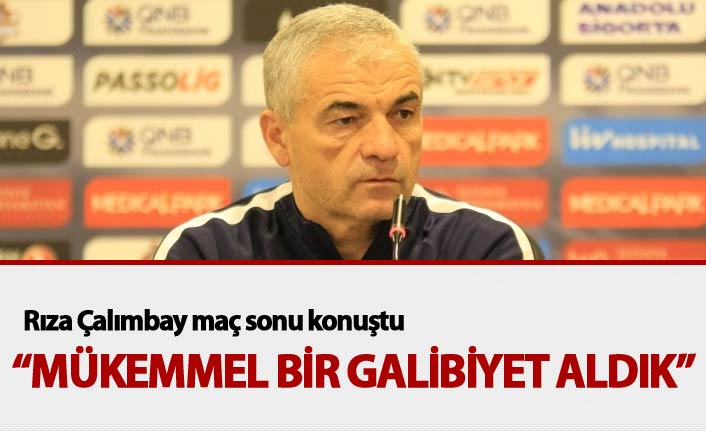 Çalımbay: “Mükemmel bir galibiyet aldık”