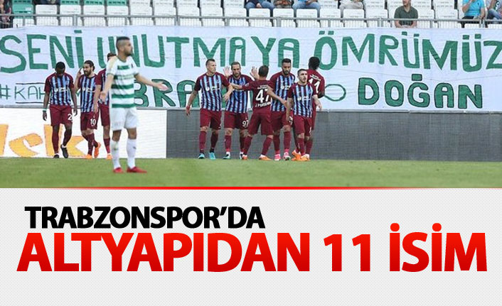 Kadroda altyapıdan 11 futbolcu