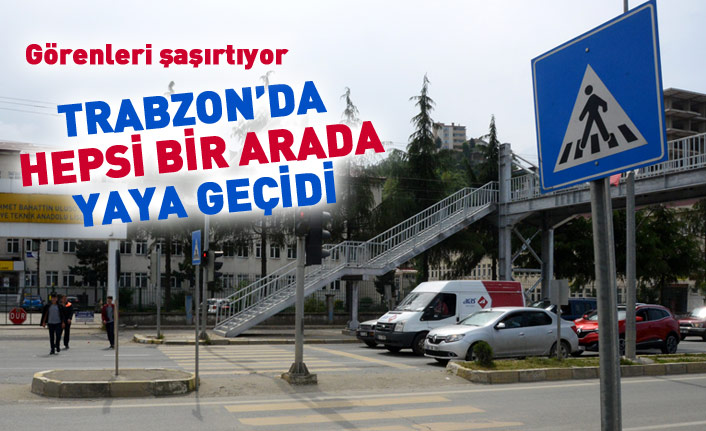 Trabzon'da hepsi bir arada üst geçit!