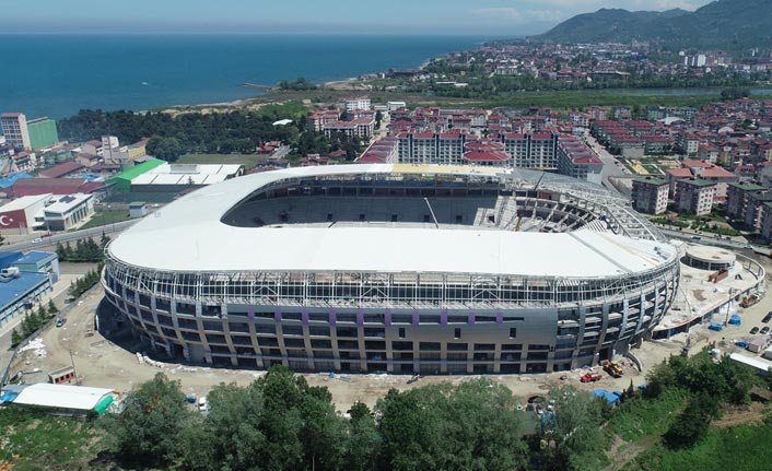Ordu'nun fındık figürlü yeni stadyumu gelecek sezon açılıyor