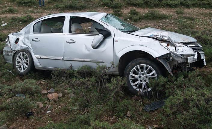 Bingöl'de Otomobil şarampole yuvarlandı 25 Mayıs 2018