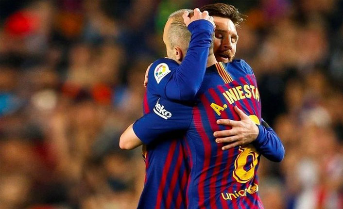 Barcelona'da İniesta'ya veda
