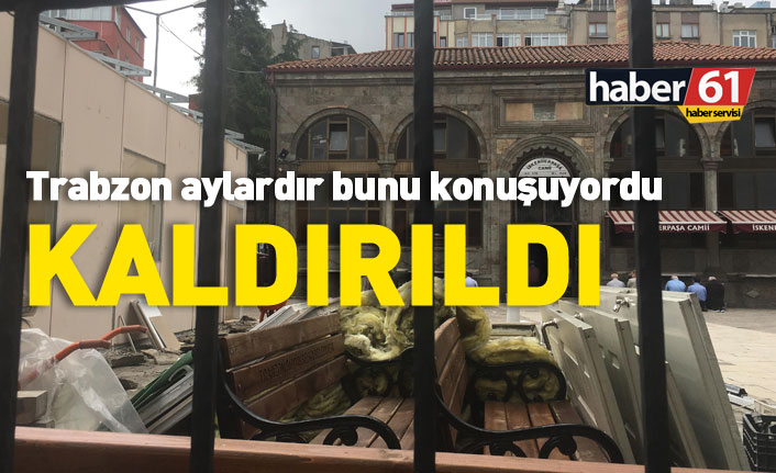 Trabzon'da tartışma yaratan kulübe kaldırıldı