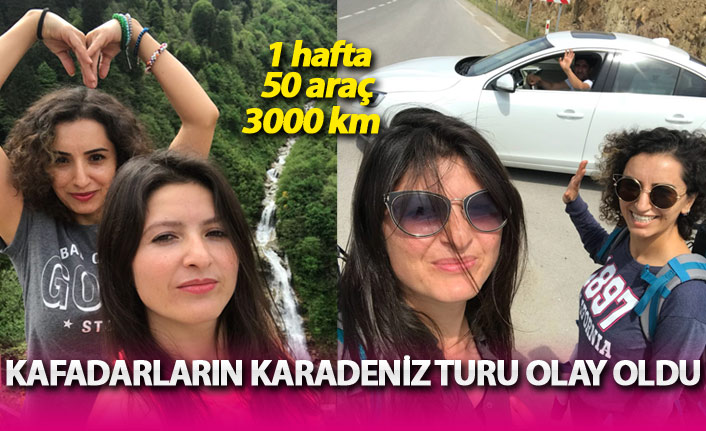 Kafadar turizmciler otostopla Karadeniz turu yaptı