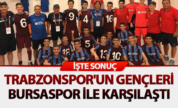 Trabzonspor'un gençleri Bursaspor ile karşılaştı - İşte Sonuç