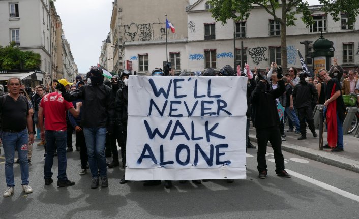 Fransa'da Macron karşıtı eylem