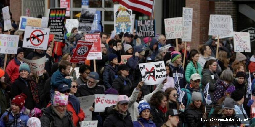 New York'ta silahsızlanma yürüyüşü