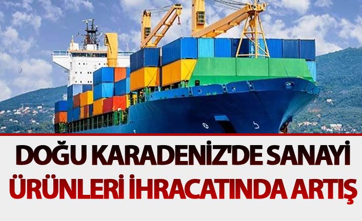 Doğu Karadeniz'de sanayi ürünleri ihracatında artış
