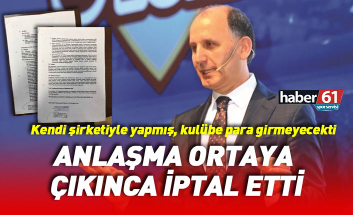 Kendi şirketiyle anlaşan Muharrem Usta sözleşmeyi feshetti
