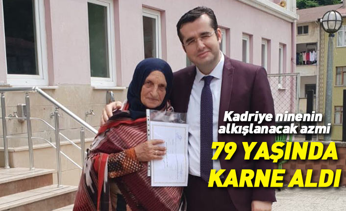 Trabzon'da Kadriye nine karne aldı