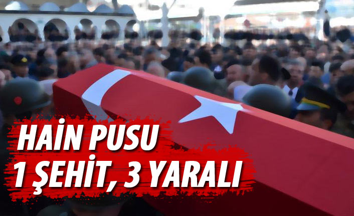 Bingöl'de hain pusu: 1 şehit, 3 yaralı 