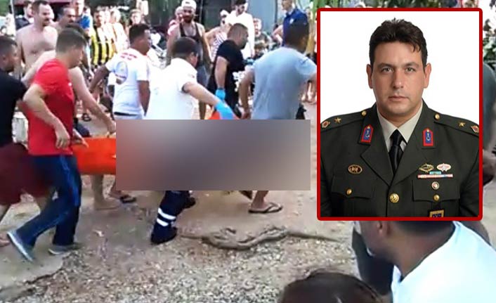 Jandarma komutanı girdiği denizde boğuldu